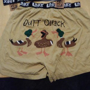 Lazy One Mens Boxer Brief Butt Quack Large